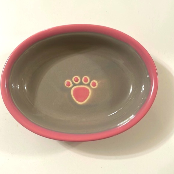 THL Other - THL dog bowl or little tray.  6.5 “. Pink gray
